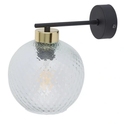 Image of Devon Wall Lamp Black 1xE27