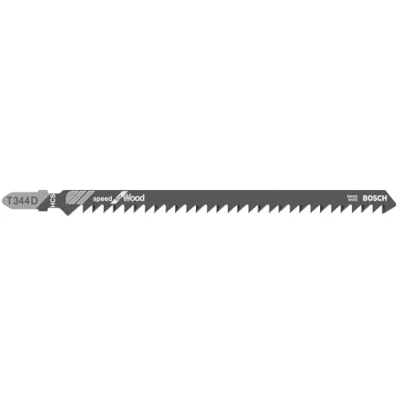 Image of Bosch 3x Jigsaw Blade T 344 D Precision for Wood (for Soft Wood, Chipboard, Plywood panel, Professional Accessories Jigsaw)