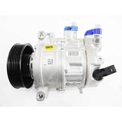 Image of 5K0820803CX, 5Q0820803J AC Compressor DENSO DCP32060 6SES14C PAG 46 R134a VOLKSWAGEN: Polo V Hatchback, Golf 7, Transporter 6