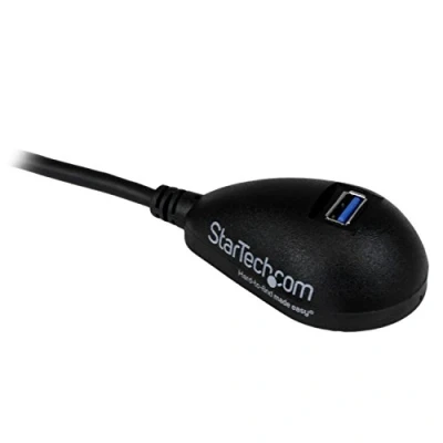 Image of StarTech.com 5 ft Black Desktop SuperSpeed USB 3.0 Extension Cable A to M/F Male Female feet (USB3SEXT5DKB)