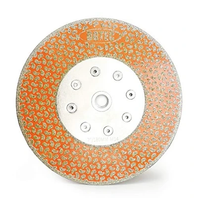 Image of BGTEC 7&#039;&#039;/180mm 2 in 1 Cutting and Grinding Diamond Blade for Granite Marble Engineered Stone Single Side Coated M14 Flange