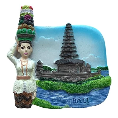 Image of Bali Indonesia 3D Refrigerator Magnet Travel Sticker Souvenirs Collection,Home &amp; Kitchen Decoration Fridge from China