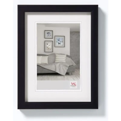 Image of walther Design Photo Frame Black 13 x 18 cm Construction JK318B