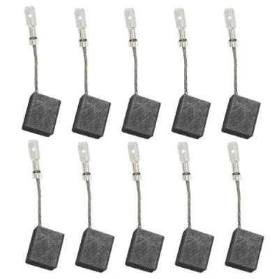 Image of YINETTECH 5 Pairs Motor Carbon Brushes 8x12.5x15mm Replacement Part Electric Compatible with Metabo WE17 125/150 Quick