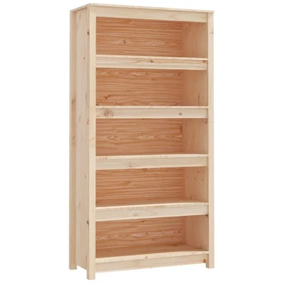 Image of vidaXL Book Cabinet 80x35x154 cm Solid Wood Pine