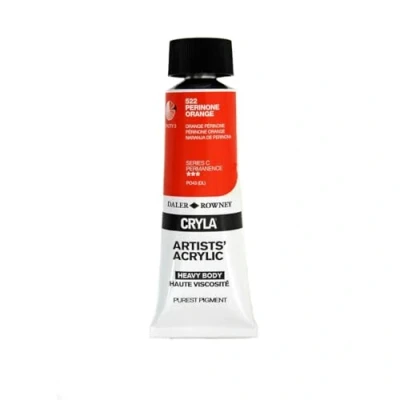 Image of Daler Rowney Cryla Acrylic 75 ml Perinone Orange, Professional Artists