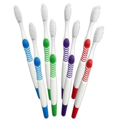 Image of Adult Smokers Toothbrush Firm Hard Bristles x 8