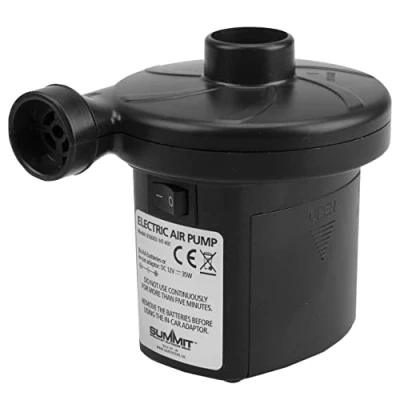 Image of VFM Battery Air Pump, 12V With 3 Nozzle Sizes, Carry Bag Included