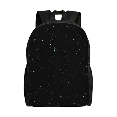 Image of AABSTBFM Black Glitter Lightweight School Backpack Classic College Rucksack Bags 15 Inch Laptop Daypack For Girls Boys