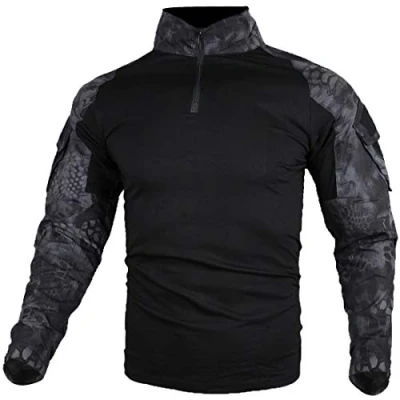 Image of zuoxiangru Tactical Combat Shirt, Ripstop Breathable Multicam T Shirt for Hunting Military Airsoft (Hm, UK M=Tag XL)