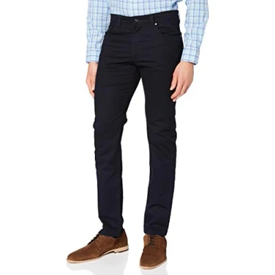 Image of bugatti Men&#039;s 3020 76101 Loose fit Jeans, Blue (Navy 370), W32/L32