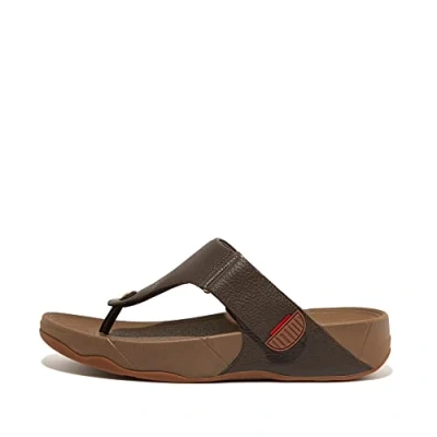 Image of Fitflop Men&#039;s Trakk II Slide Sandal, Chocolate Brown, 7 UK