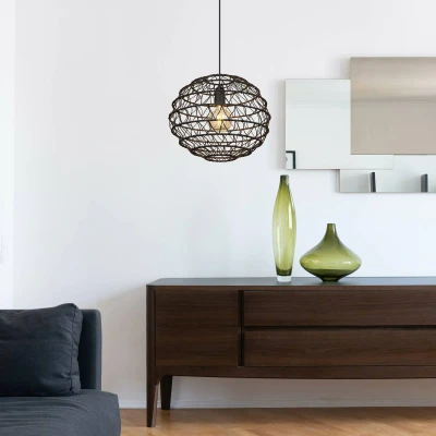 Image of Globo Senni pendant light, black, Ø 39 cm