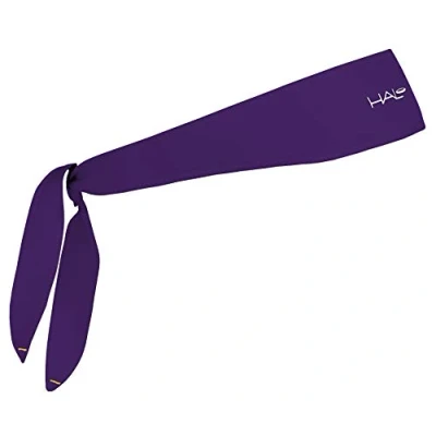 Image of Halo Headband I Custom Fit Tie Sweatband for Men and Women, No Slip With Moisture Wicking Dryline Fabric, Purple