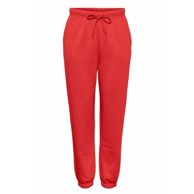 Image of Pieces Pcchilli Pants Tracksuit bottoms, Women&#039;s, Size: Medium, Poppy red