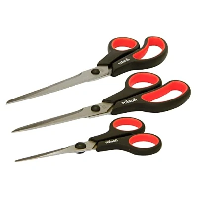 Image of Rolson 64469 3 pc 140 mm, 200mm &amp; 250mm Scissor Set