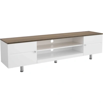 Image of AVF Whitesands FS1900WSSW 1900 mm TV Stand White &amp; Rustic Wood,