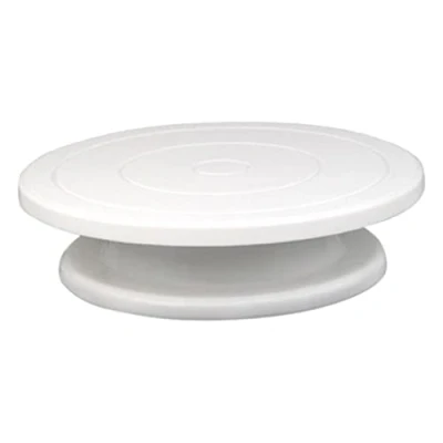 Image of Generic 11 Inch Rotating Cake Turntable Stand for Decorations, Pastries, Cupcakes, White