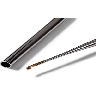 Image of Prym Yarn Crochet Hook, Steel, Silver, 0.6 mm