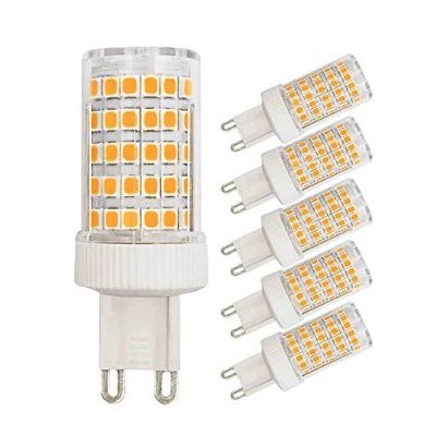 Image of MJIUZHOU G9 LED Light Bulbs 10W Equivalent to 80W 70W Halogen Warm White 3000k 800 Lumen 220V 360 Beam Angle Energy Saving Bi Pin Base Bulb Pack of 5