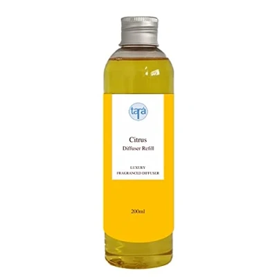 Image of Tara Citrus Reed Diffuser Oil Refill 200ml Aromatherapy Diffuser, Essential Oil, Air Fresheners Home Fragrance Bathroom Scent, Bedroom, Office Orange Lemon Freshener
