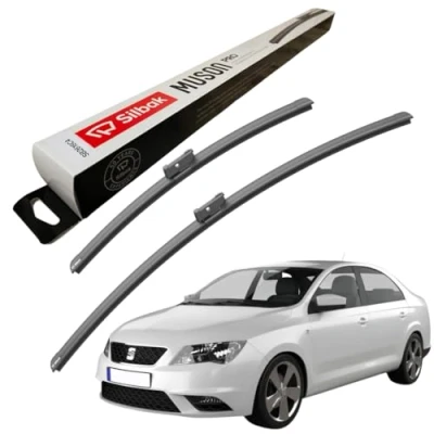 Image of Silbak Windscreen Wipers, fits for SEAT TOLEDO (07/2012 ONWARDS) Front Wiper Blades, 600mm/400mm