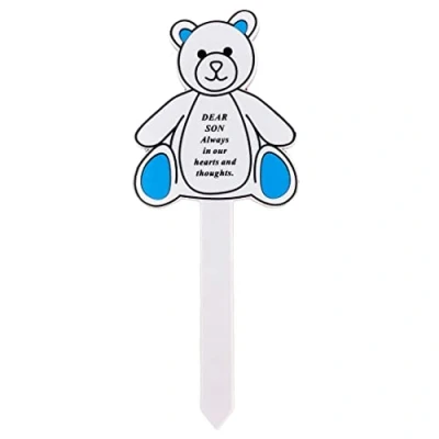 Image of Angraves Special Son Memorial Baby Child Remembrance Verse Grave Ground Stake Plaque