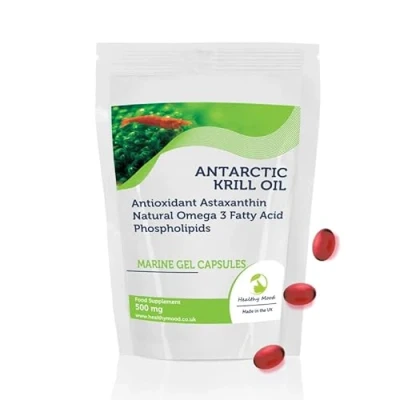 Image of Krill Oil 30 Sofgel Capsules High Strength Omega 3 with EPA &amp; DHA for Joint