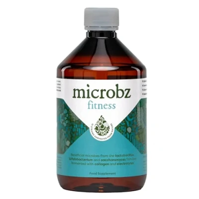 Image of MICROBZ Fitness Liquid PROBIOTIC Bio Culture Complex Probiotics for Gut Health, Muscle Recovery &amp; Workout Supplement, Multi Strain Live Friendly Bacteria Adults 1 Month Supply