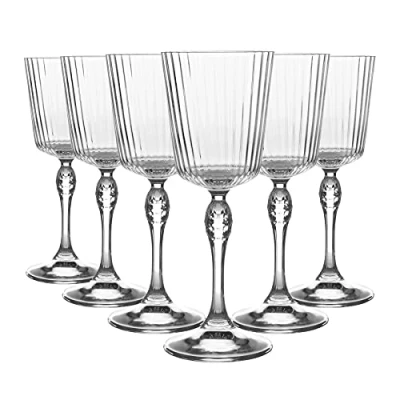 Image of 6x 250ml America &#039;20s Cocktail Glasses By Bormioli Rocco