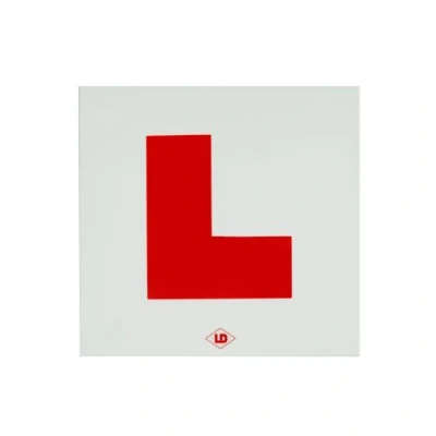 Image of A Pair Of Stick On l Plates.