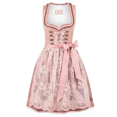 Image of Stockerpoint Women&#039;s Dirndl Sylvie Special Occasion Dress, Dusky Pink, 40