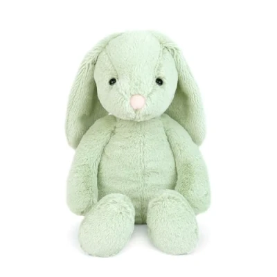 Image of MON AMI Chloe The Bunny Stuffed Animal 13 Green, Soft &amp; Cuddly, Huggable Rabbit Plush Toy, Nursery Décor for Kids of All Ages, Great Gift Christmas