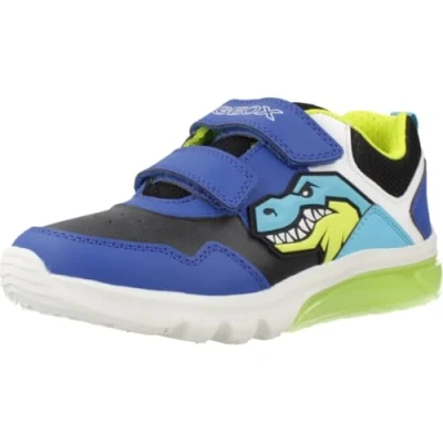 Image of Geox J CIBERDRON BOY A Sneaker, Royal/LT Blue, 1 UK