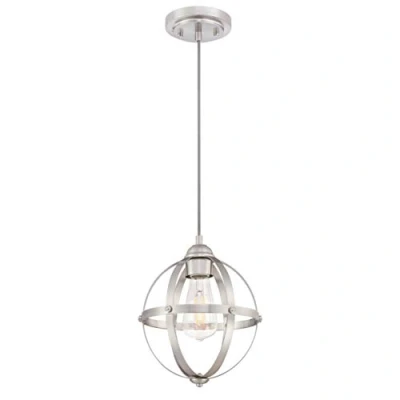 Image of 63620 Stella Mira One Light Indoor Pendant, Brushed Nickel Finish
