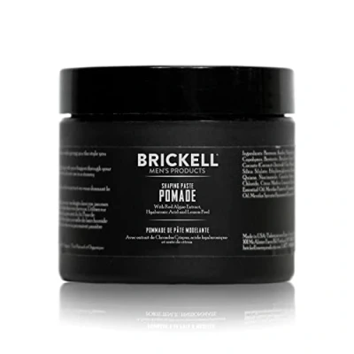 Image of Brickell Men&#039;s Shaping Paste Pomade For Men, All Natural, Texturizing Wax Pomade, 59 mL, Scented