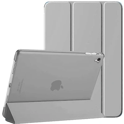 Image of For Apple iPad 9th / 8th 7th Generation Case Cover (2021/2020/2019) (10.2 Inch) Smart Magnetic Ultra Slim Stand Auto Wake/Sleep 9 8 7 (Grey)