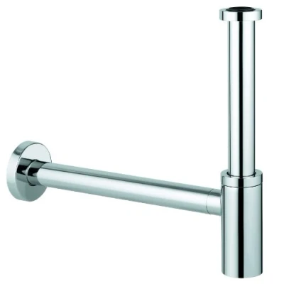 Image of GROHE Bottle Trap for Basins, Incl Sliding Escutcheon, Chrome 28912000