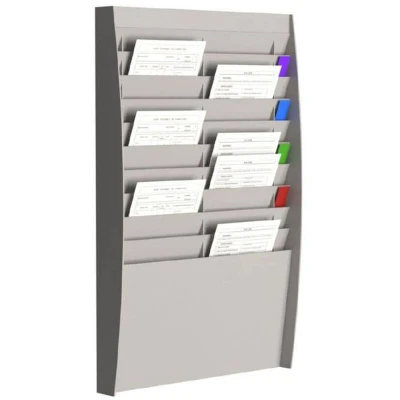 Image of Fast Paper A4 Document Control Panel 20 Compartments Grey