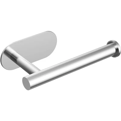 Image of Toilet Roll Holder Wall Mounted Self Adhesive,304 Stainless Steel Paper Holder,Waterproof &amp; Rust Resistant for Bathroom, Washroom, Toilet, Kitchen(Silver 1)