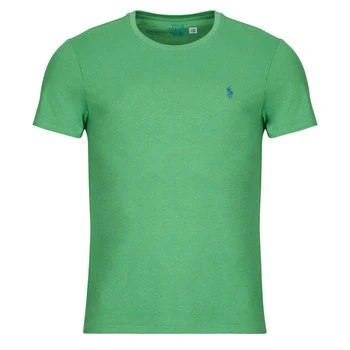 Image of Polo Ralph Lauren Custom SLIM FIT Jersey Crewneck Tshirt Basic Tshirt, Men&#039;s, Size: Small, Raft green