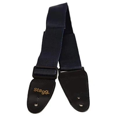Image of Stagg 11527 2 Inch Nylon Guitar Strap Blue