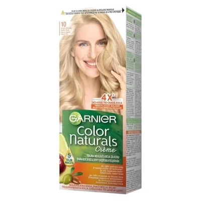 Image of GARNIER color NATURALS Creme Permanent hair 10 Very Bright Blonde (PACK OF 3)