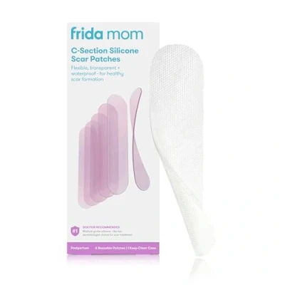 Image of Frida Mom C Section Silicone Strips: Recovery Must Have Scar Patches, Reusable Medical Grade Treatment for Keloid Scars, 20cm Length, 6 Count + Keep Clean Case