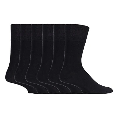 Image of 6 Pairs Gentle Grip Bamboo Socks (RM01)