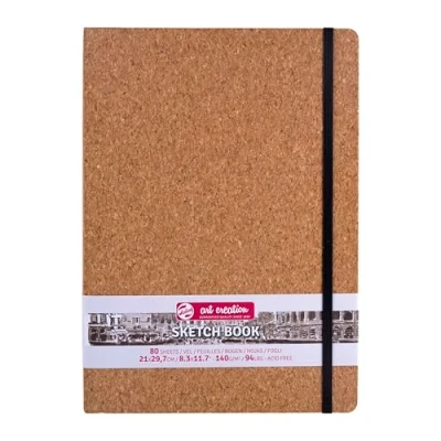 Image of Talens Art Creation Cork Sketchbook 21 x 29.7 cm, 140 g, 80 Sheets (9314053M)