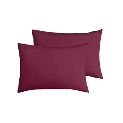 Image of 100% Egyptian Cotton PILLOW CASES, Natural Softness, Attractive Colours (Red)