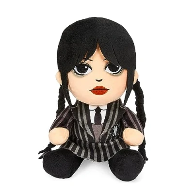 Image of Kidrobot KR18262 Wednesday Plush, Black, 7.5 Inch (19 cm)