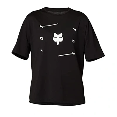 Image of Fox Racing Boys Youth Ranger Drirelease SS Jersey, Veni Black, XL