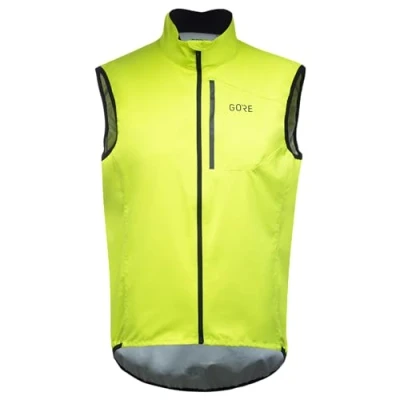 Image of GORE WEAR Men&#039;s Cycling Vest Spirit, TEX INFINIUM, Neon Yellow, S